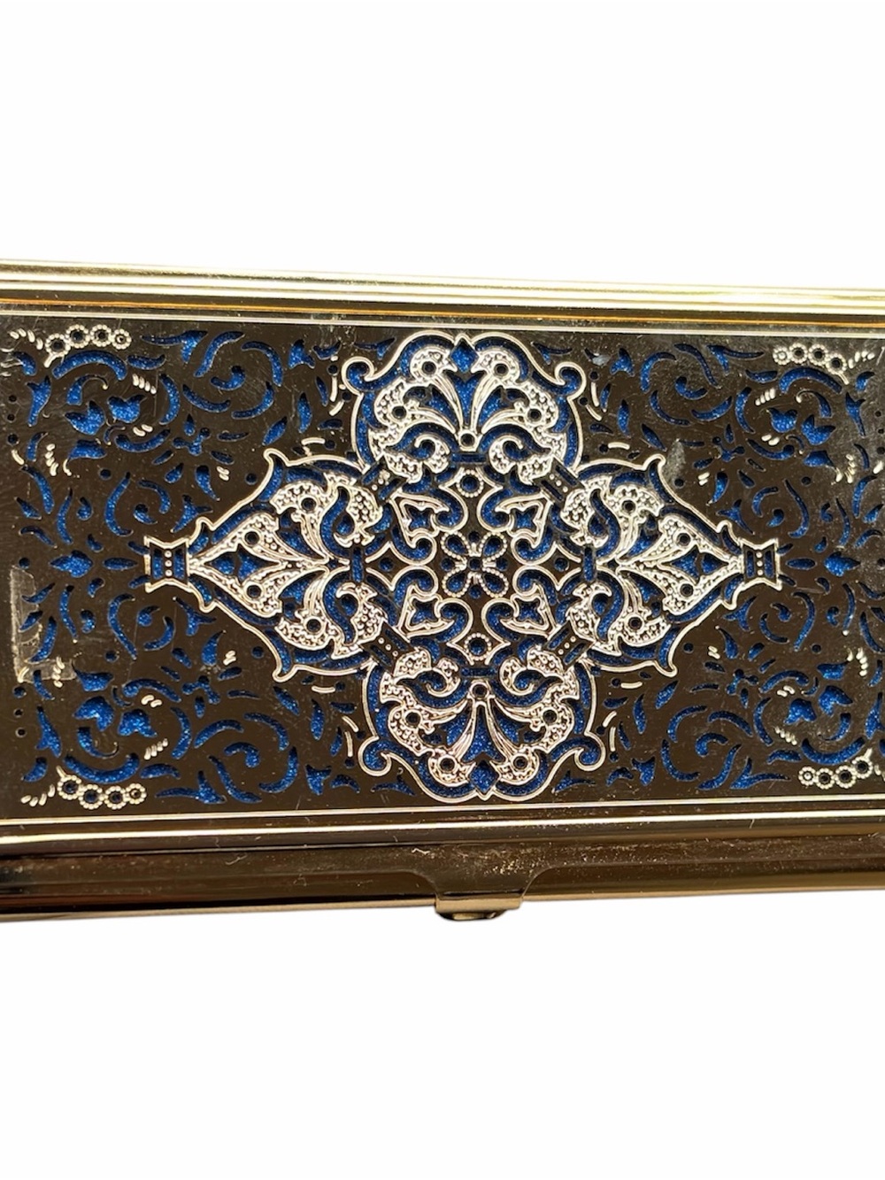 Vintage 1990’s MMA/HM Metropolitan Museum Of Art Gold Tone Filigree Card Holder